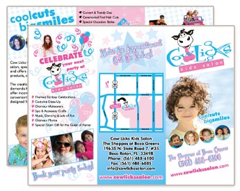 Cow Licks 3 pane brochure